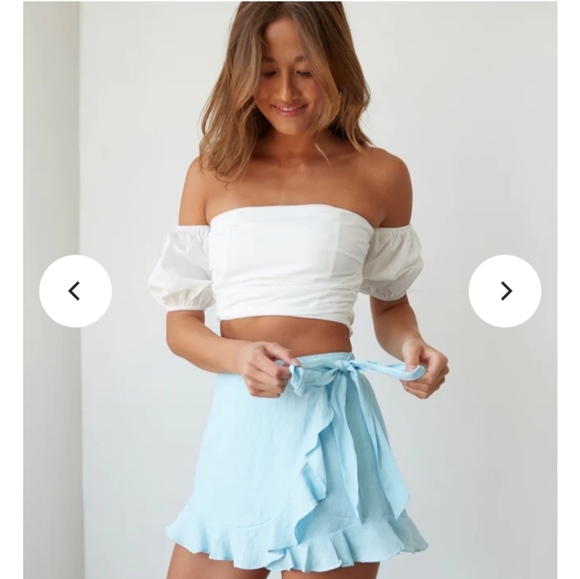 American Threads Light Blue Ruffle Skort - Picture 5 of 15